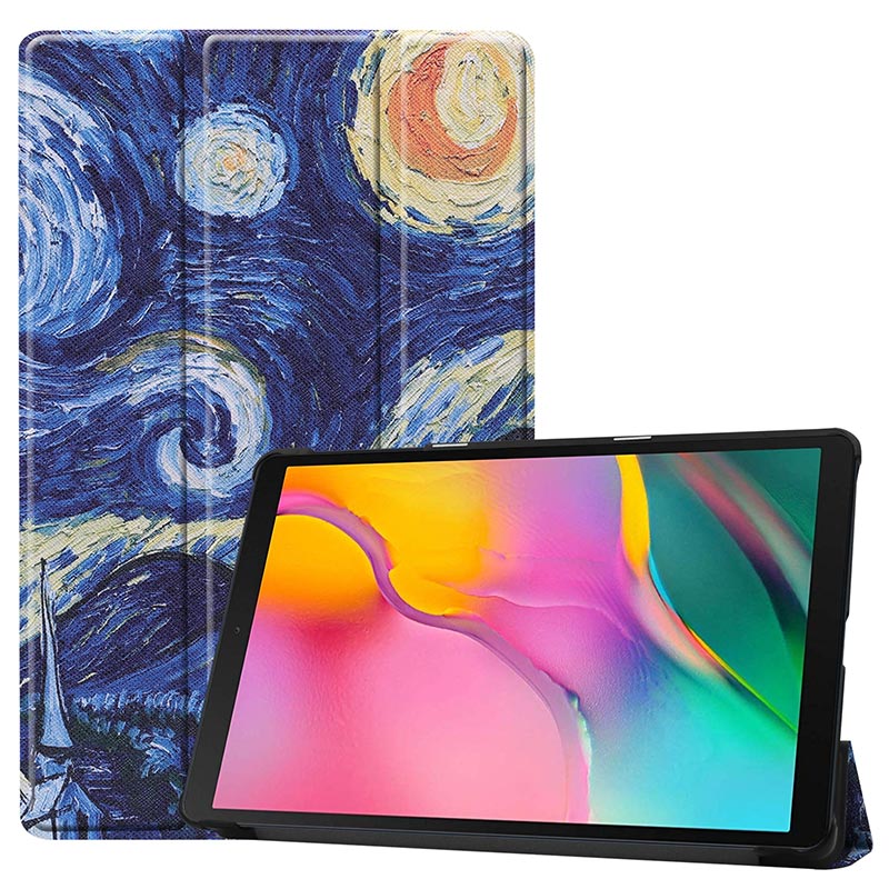 For Samsung Galaxy Tab A 10.1 inch Case Ultra Slim Leather Magnetic Stand Cover For Samsung Tab SM-T510 SM-T515 Funda Capa: Starry sky