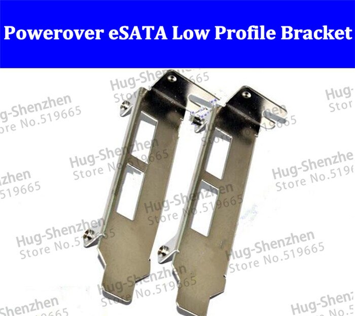 Powerover eSATA 2 Port Pci adapter card SATA3.0 card low profile bracket 8 CM voor chassis 50 stks/partij