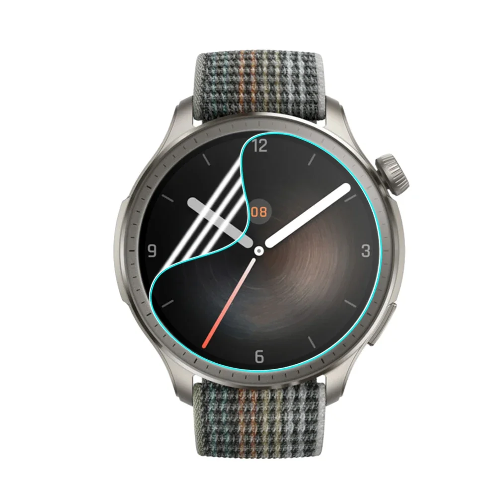 Doorzichtige Anti-Kras Beschermende Film Voor Amazfit Balans Hydrogel Film Voor Amazfit Balans Smartwatch Screenprotector Accessoires: WHITE