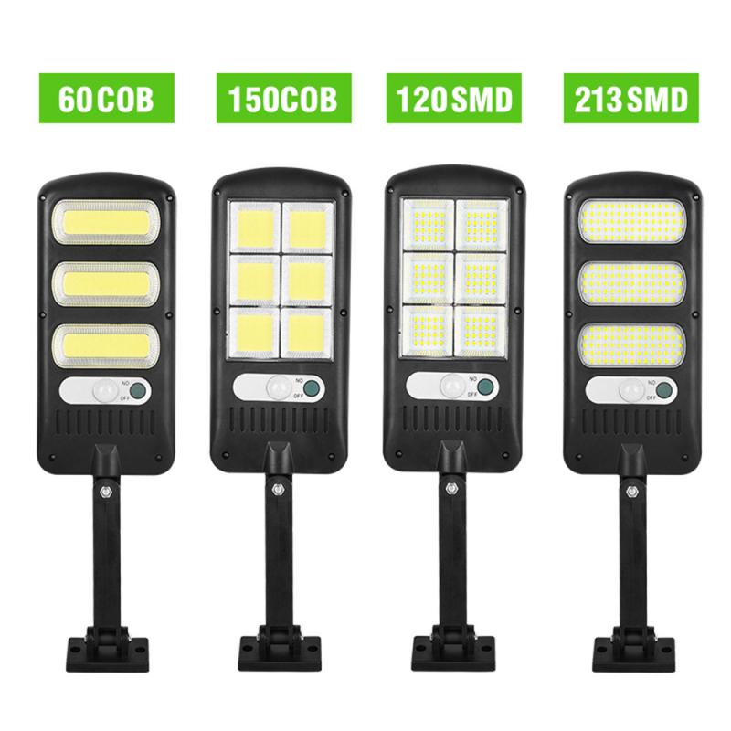 150 COB Solar Street Lights Outdoor Security Light Wall Lamp Waterproof PIR Motion Sensor Smart Remote Control Lamp 500-1000W