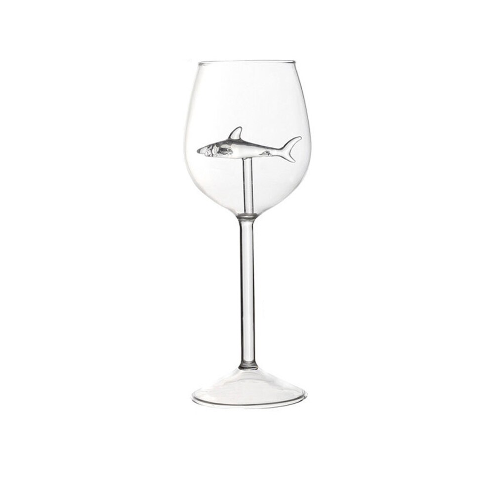 1pc rødvinsglas europæisk glaskop krystalglas hajkop vinflaske glas højhæls haj rødvinkop bryllupsfest: Tynd stang