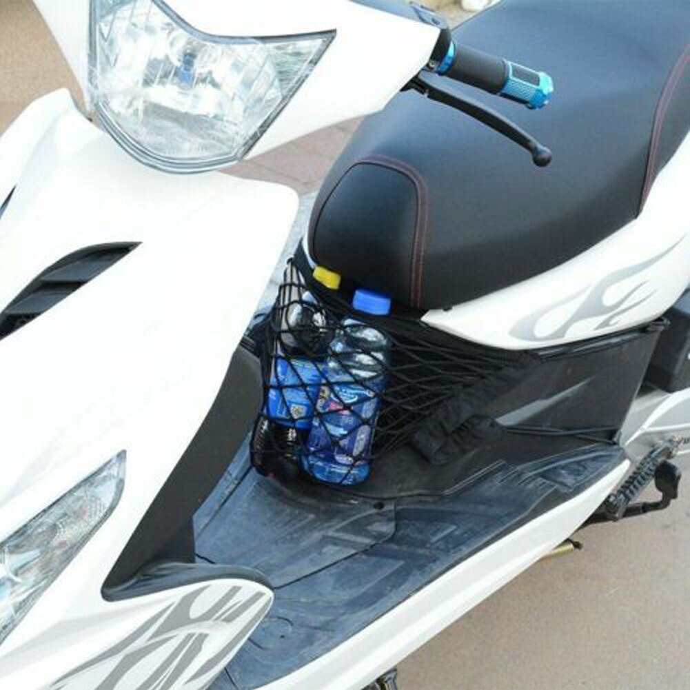 Car/Motorcycle Luggage Net Hook Hold Bag Cargo Bike Scooter Mesh Fuel Tank Luggage Helmet Storage Trunk Bag