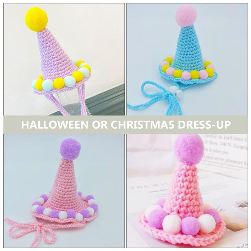 1 Pc Wollen Gebreide Beanie Verstelbare Gebreide Cap Modieuze Decoratieve Pet Hoed (S)