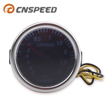 CNSPEED Auto Car Turbo Boost Gauge -1~0~3 BAR 2" 52mm Universal Smoke Len 12V Pointer Turbo Boost Bar Meter Digital White LED