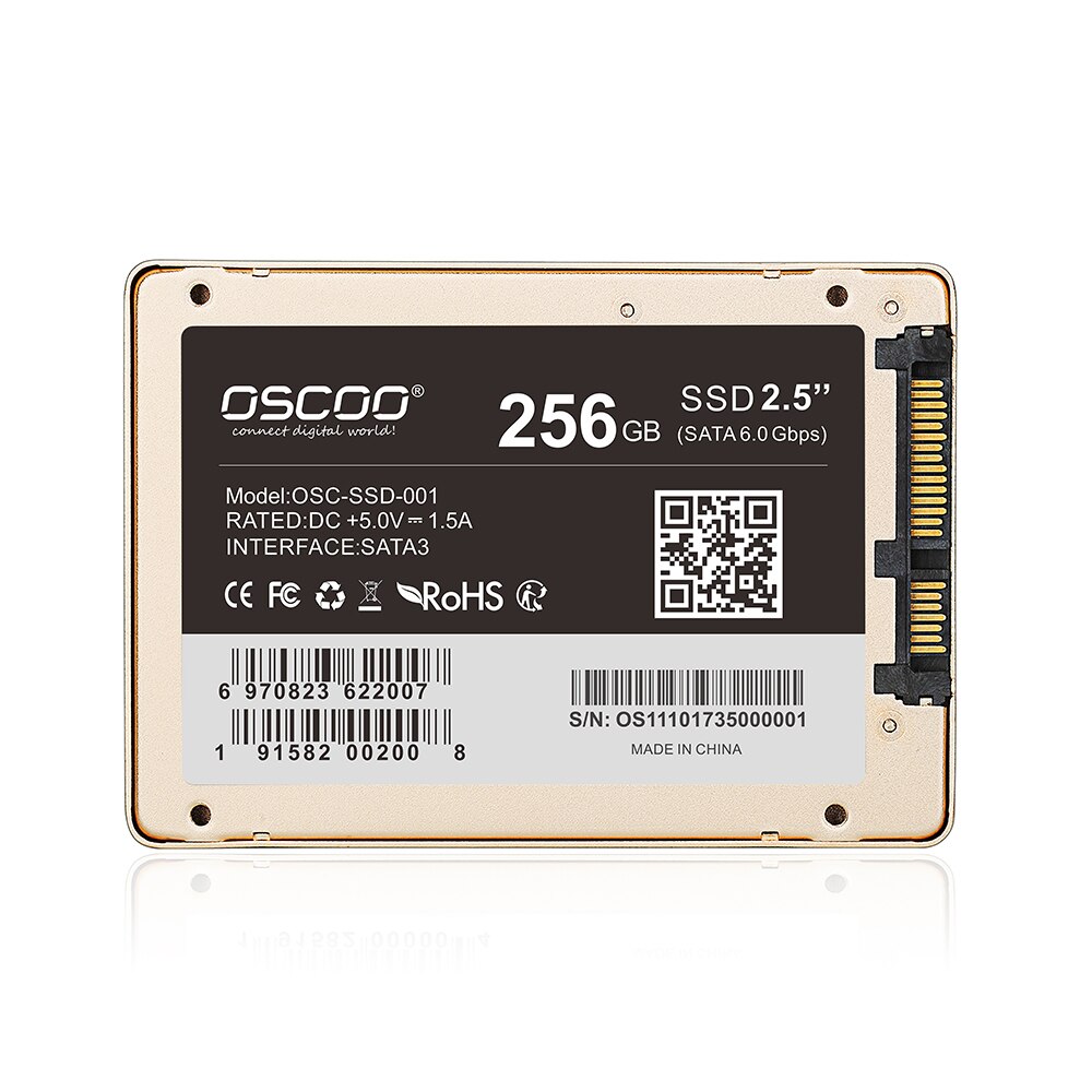 Verkoop Oscoo 2.5 "Mlc Ssd 120Gb 240Gb 480Gb 500Gb 960Gb 1Tb Ssd harde Schijf Schijf Solid State Disks 2.5 Interne SSD128GB 256Gb