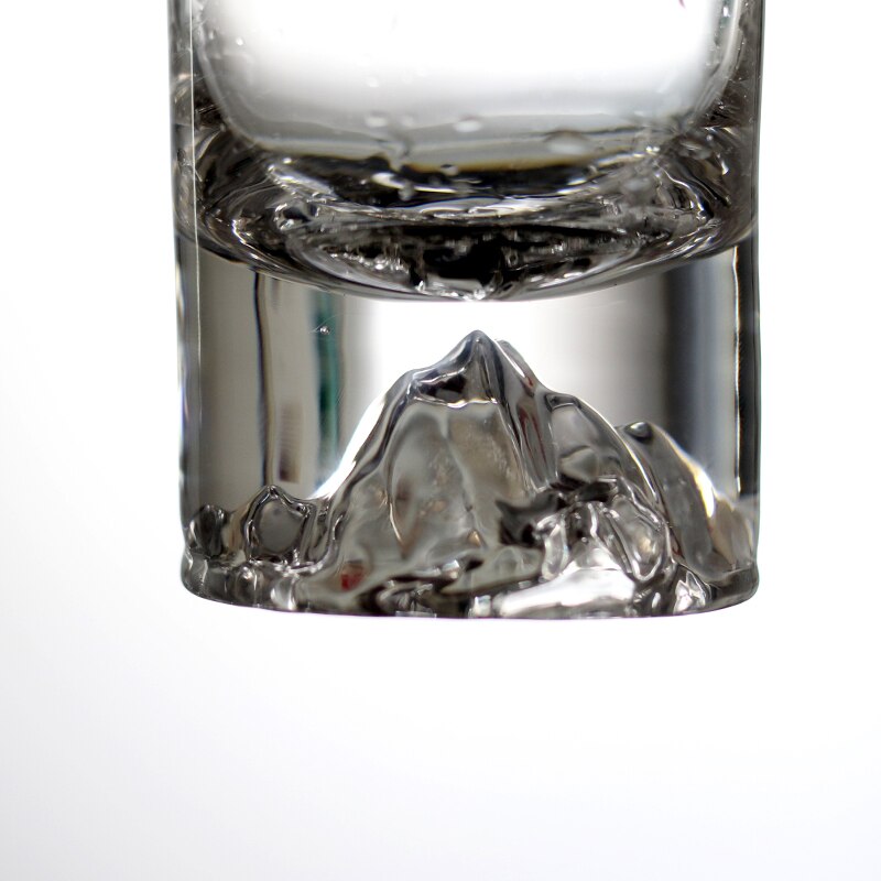 6pcs Lead-Free Crystal Clear Heavy Base with Hill Handmade Blown Shot Glasses for Vodka Bar Friend Party Wedding 50ml