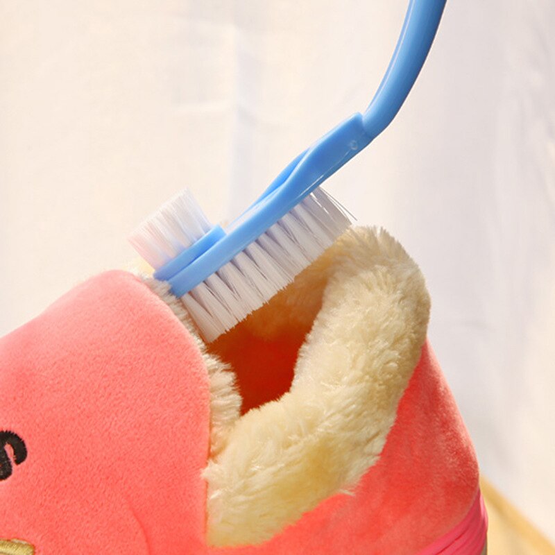 Brosse de nettoyage de chaussures, brosse de lavage de chaussures à Long manche, Double tête, brosse spéciale pour la maison tous les jours 1 pièces