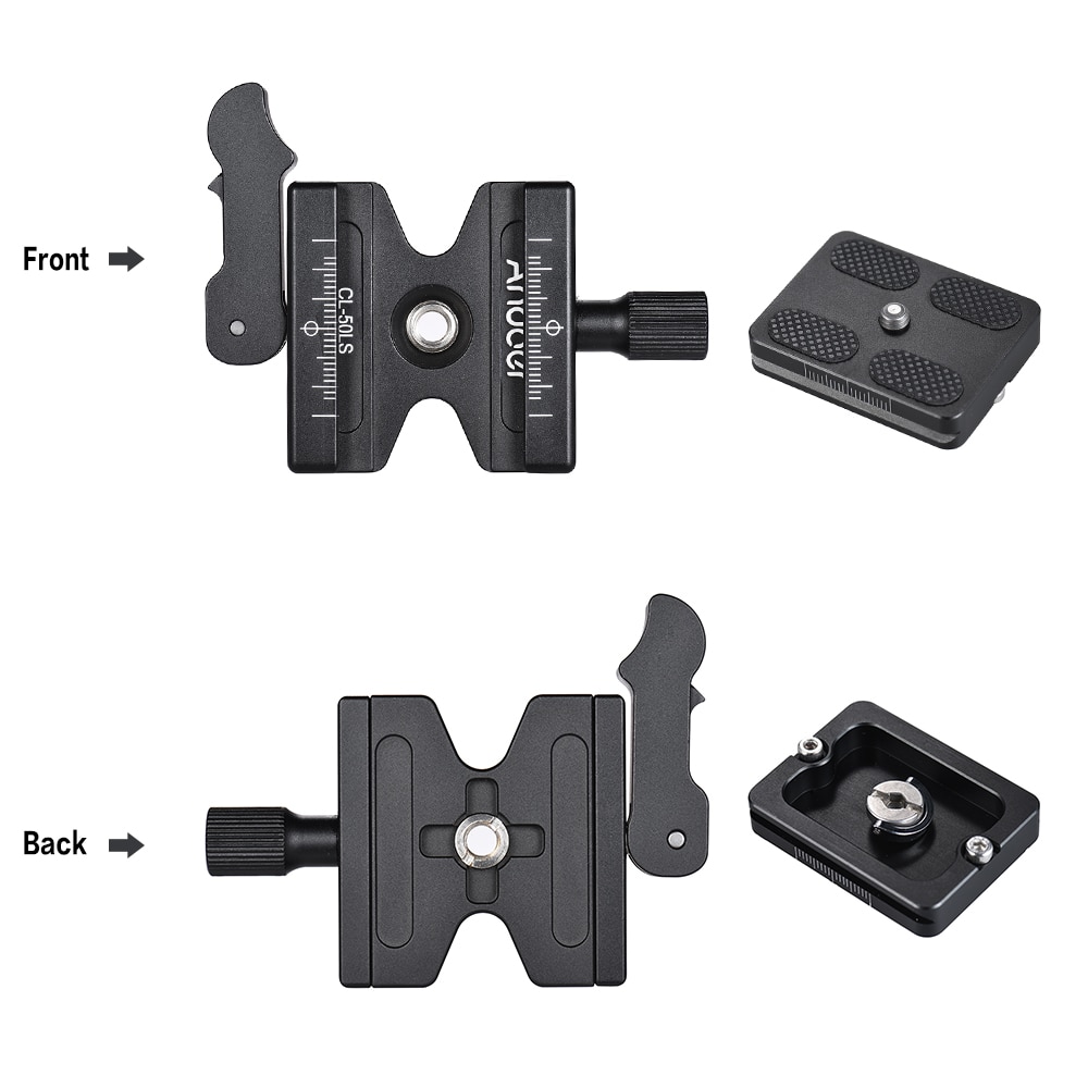 AUDEFU Camera Clip - DSLR Backpack Strap Mount with 4-Side Mountable Arca Quick Release Plate… U.S.A Patent Design