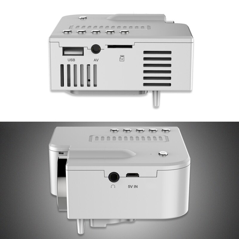 -UC28C Projector Mini Draagbare Projector Home Led Kinderen Mobiele Telefoon Projector Ondersteunt 1080P Wit