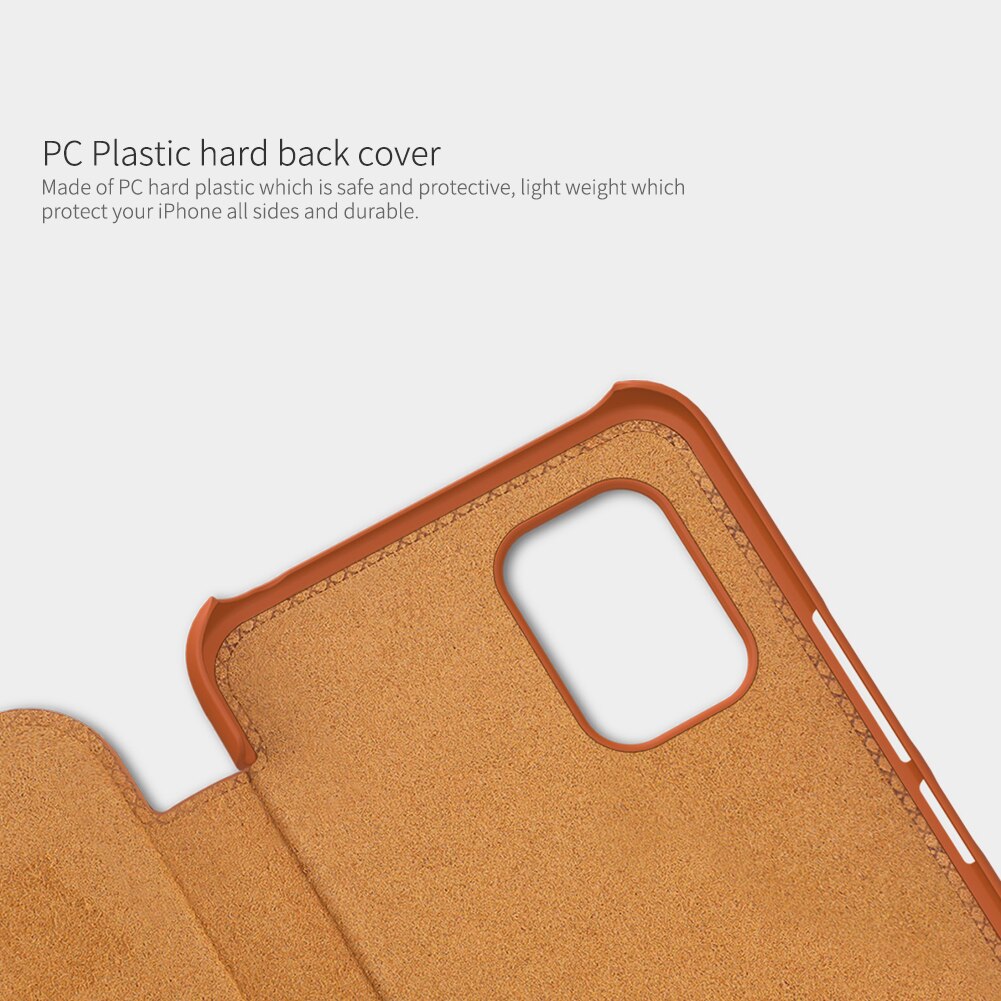 Voor xiaomi  mi 10 lite hoesje nillkin qin serie pu leren flip case voor xiaomi  mi 10 youth 5g mi10 lite cover