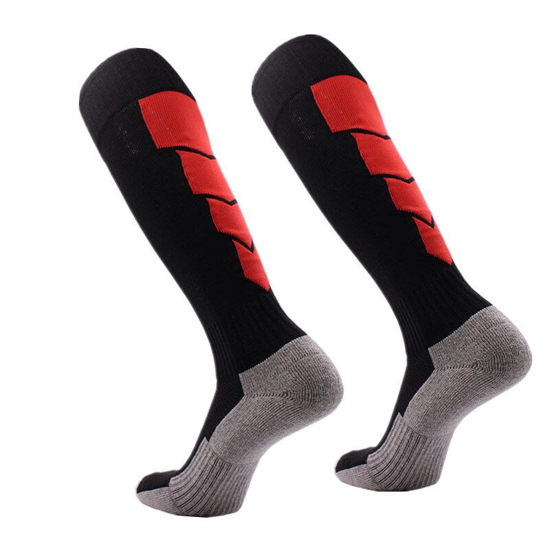 Men Compression Long Soccer Socks Cushion Non-slip Breathable Thicker Football Stocking Training Sports Cycling Socks