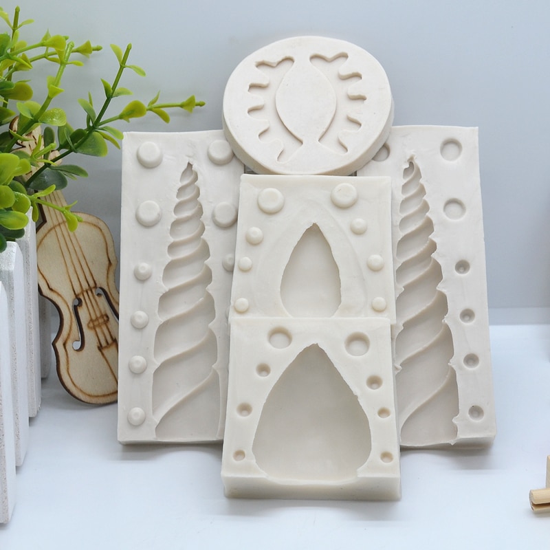 3d jednorožec roh ucho silikónová živicová forma na výrobu tortových cestovín formičky na dezert čokoládová čipka zdobenie klobúkov nástroj na pečenie kuchyne