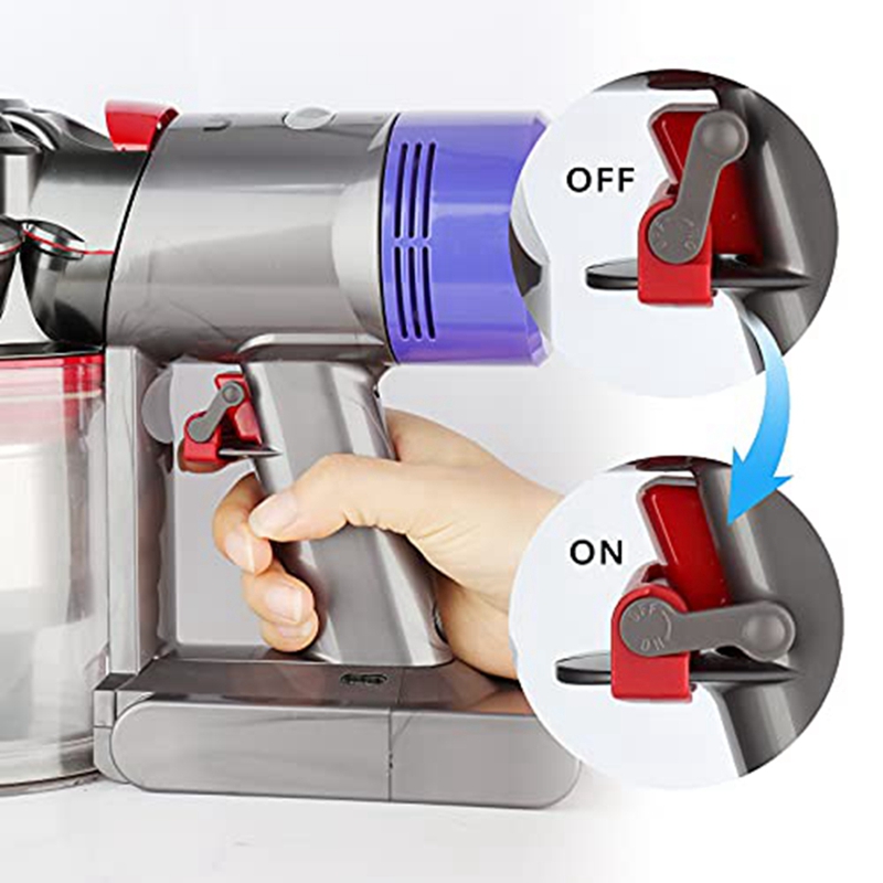 Tubo di prolunga e blocco grilletto per Dyson - Tubo flessibile e supporto per interruttore per aspirapolvere Dyson V15 V11 V10 V8 V7