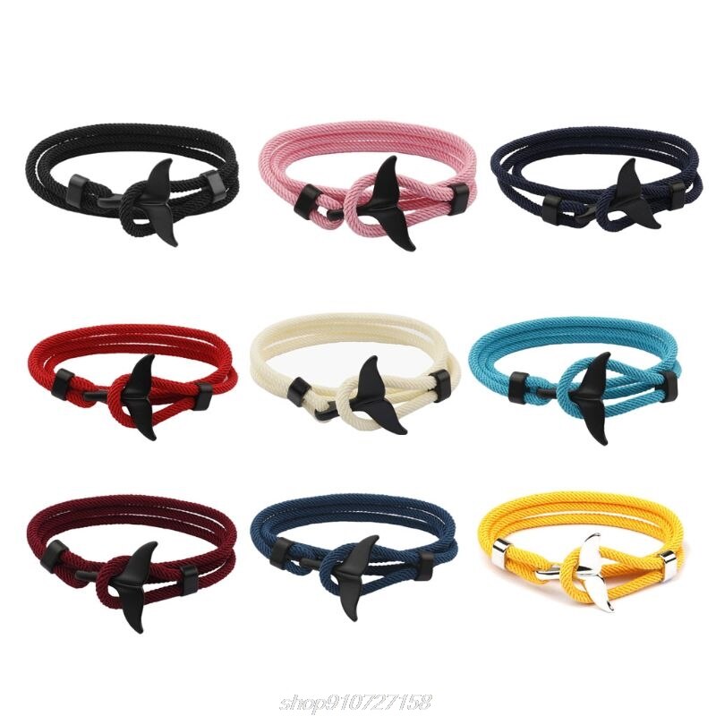 JENDEAR SHINE Nautische touwarmband voor heren, handgevlochten paracord