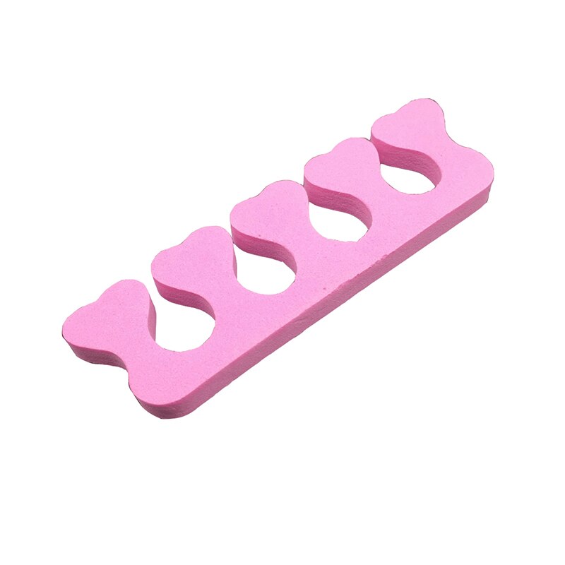 4 stksnail art blød pink finger tå adskillere skum nail art værktøjer fingerbeslag manicure pedicure værktøjer