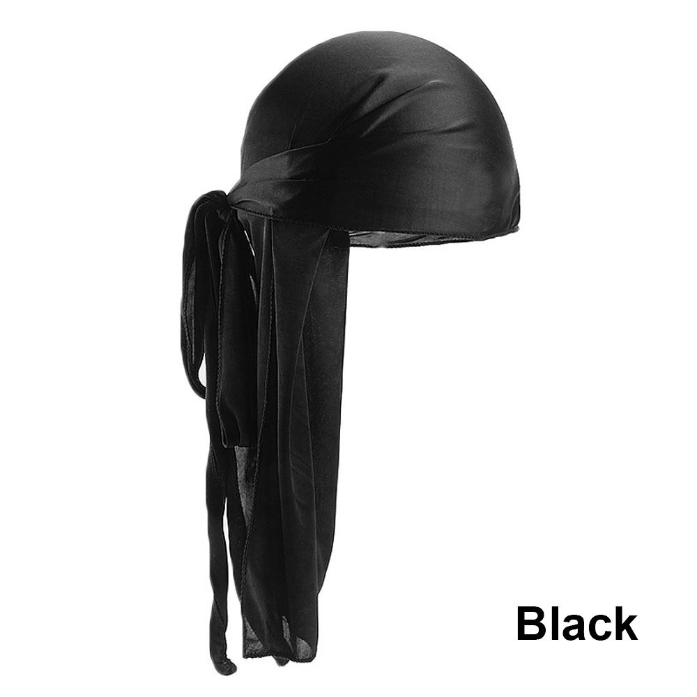 Bandana elástica ajustable para hombre y mujer, gorro de seda para quimio, para la cabeza, Baotou, 10 colores: Marfíl