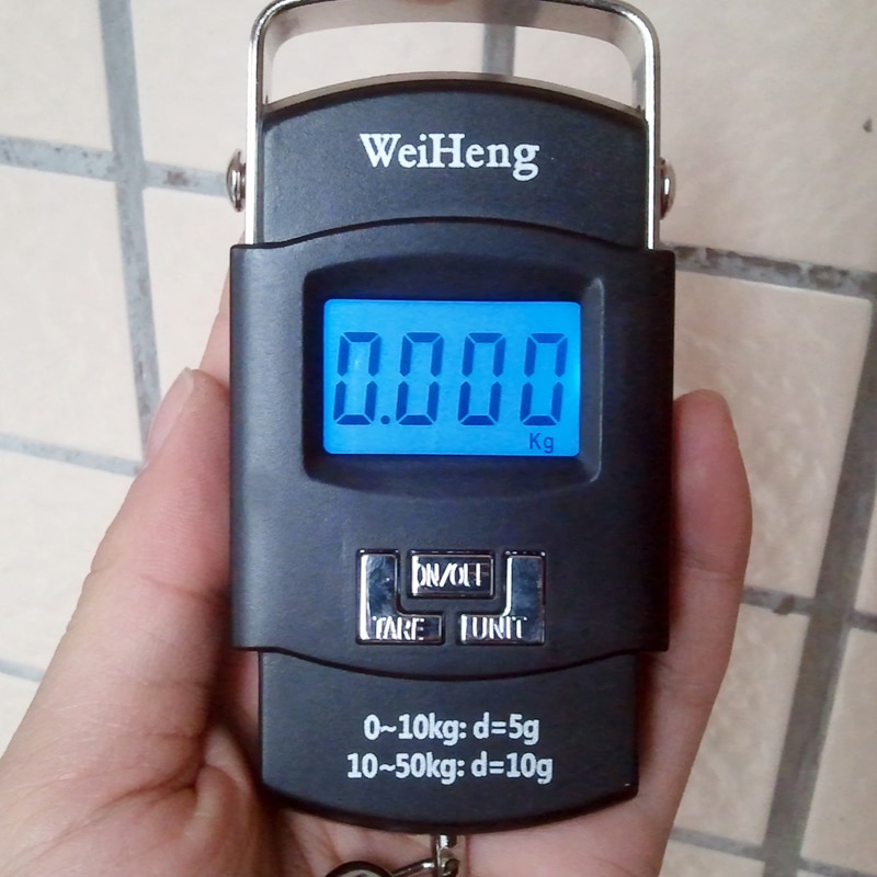 50KG 10g électronique Portable Balance numérique crochet suspendu pêche voyage Double précision bagages poids Balance balances