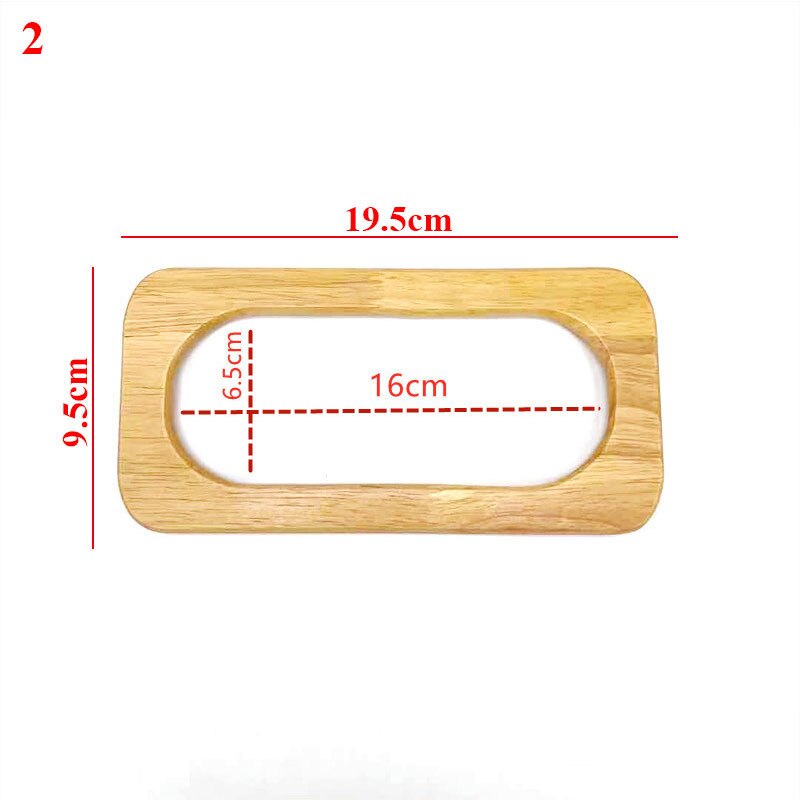 Torba drewno okrągłe torebka uchwyt wymiana DIY torebka uchwyt pierścień dodatki Handmade modne torby uchwyt nowy projekt Harajuke Hot: 9