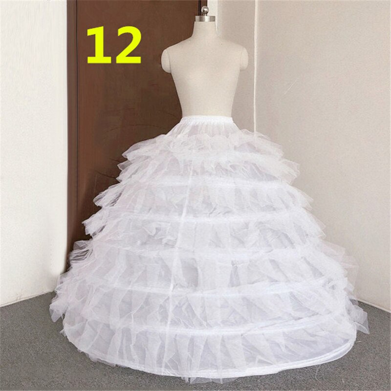 Jupon de mariée Crinoline, sous-jupe, robe de bal, cerceau, Lolita, en Tulle, longs Slips, blanc, jupe bouffante Rockabilly