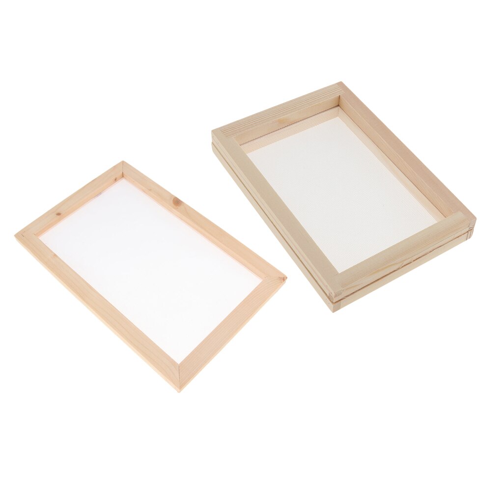 2set Paper Making Mold Papermaking Mould Frame Screen Tools Paper Handcrafts