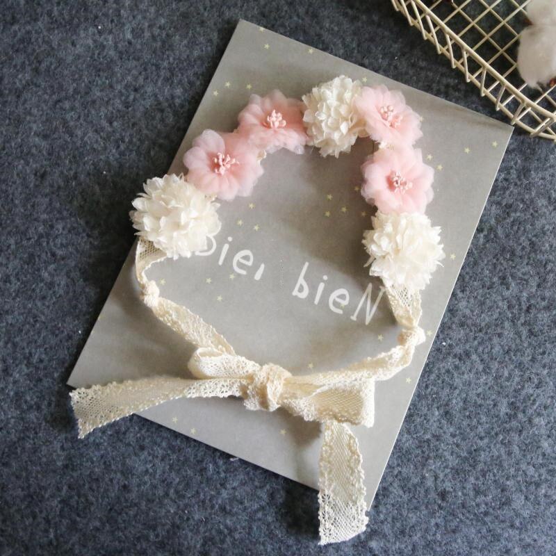 Accessori per capelli per bambini svegli fascia per capelli in pizzo con fiocco fascia per capelli in cotone per bambina accessori per fascia per capelli elastici per bambina appena nata bebes: 2