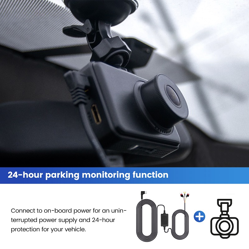Cámara de salpicadero para coche 3A, 3,5 m, DVR, 12-24v, Kit de Cable duro, línea reductora, Mini/Micro/tipo C, interfaz USB, cargador, cámara Dashcam