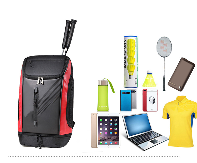 Head Tennis Bag Sports Badminton Backpack With Shoes Bag Hold 6-9 Rackets Training tennis bags backpack outdoor tennis racket