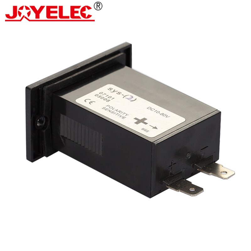 Contador de horas SYS-2, temporizador acumulador Industrial, DC 10V-80V AC 100-250V, negro