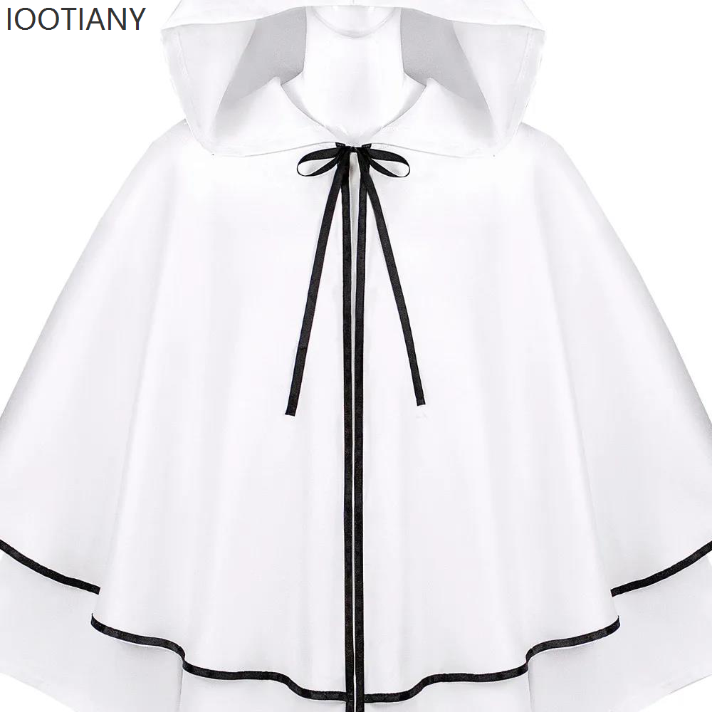 Mantello da monaco medievale di Halloween Mantello da prete rinascimentale Costume da gioco di ruolo Abito da mago Mantello Abito Mantello Costume da prestazione Nuovo