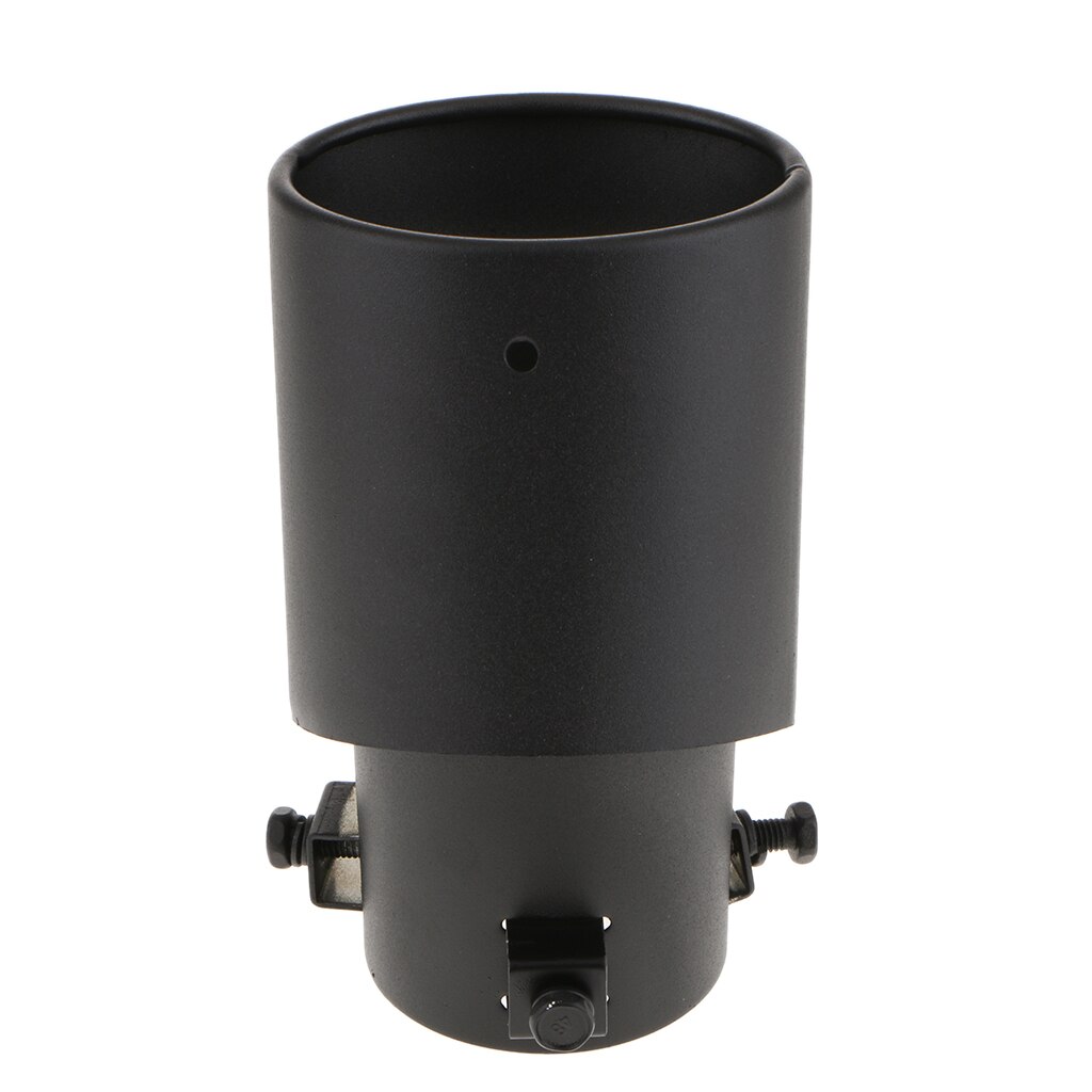 Auto Car Pipe Exhaust Muffler Tail Throat Universal 62mm Replacement Black