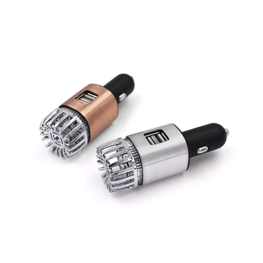 Purificador de aire para coche, Mini purificador iónico de anión de aire fresco para coche, barra de oxígeno, ionizador de ozono, limpiador, ambientador para vehículo, carga USB