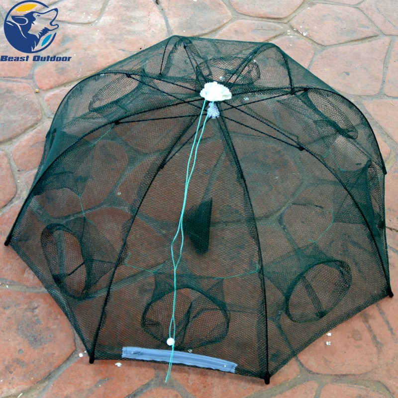 Fishing nets Hole Fishing fish trap magnetic net release crab trap landing net Fishing tools and equipment Square aquarium