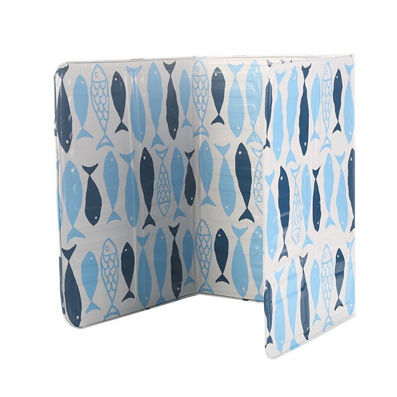 Foil Oil Baffle Aluminum Block Oil Plate Barrier Stove Cooking Heat Insulation Anti-Splashing Kitchen Utensils Tool: E