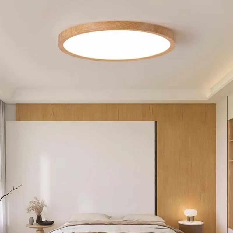 Simple bedroom room ceiling lamp full spectrum eye protection thin round aisle balcony ceiling lamp ak411