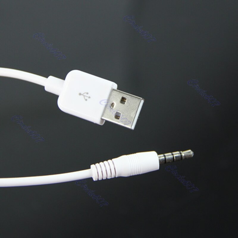 USB 3.5mm Data Sync Charging Cable Adapter for Apple iPod Shuffle 2nd