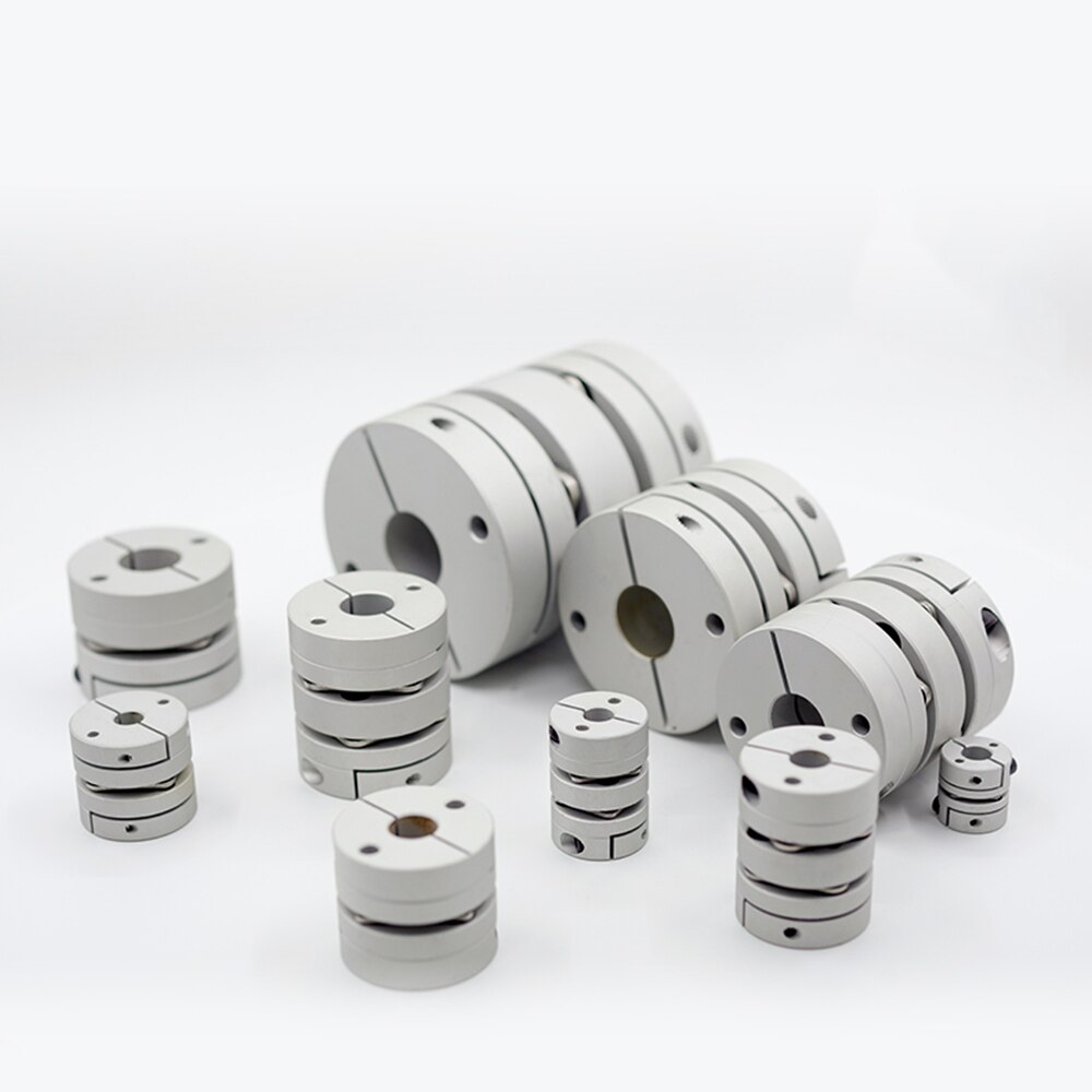 1pc D26L35 Aluminum alloy double diaphragm coupling elastic connector D26mm L35mm ball screw step servo motor encoder computer