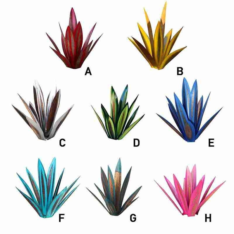 Tequila – Sculpture rustique en métal pour décoration de maison, bricolage, jardin, maison, cour, feuilles d'extérieur, 9 pièces, Y4L8