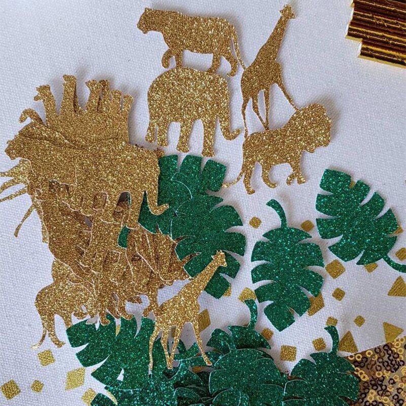 Décoration pour fête prénatale Safari Jungle, décoration pour fête prénatale sauvage, centre de table, pour fête prénatale, sac bonbons