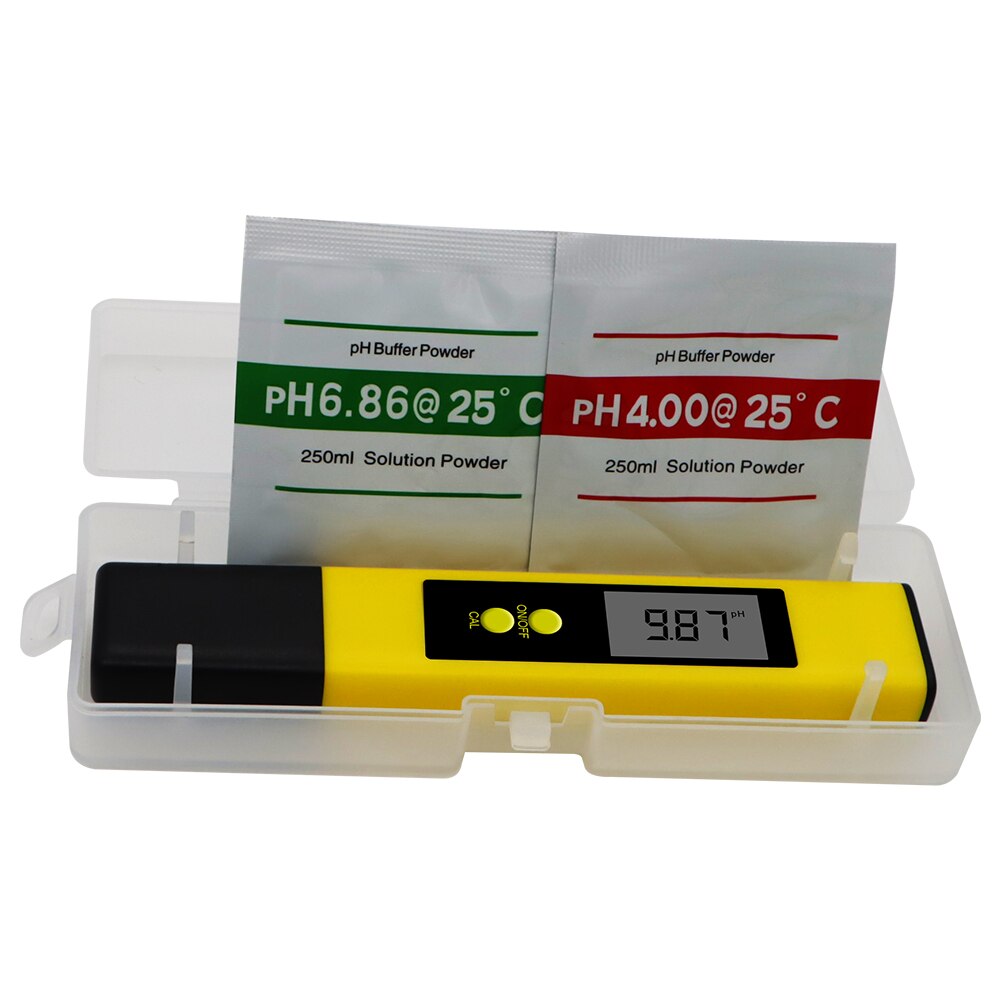 PH Meter Digital Acidity Tester Water Waterproof Test Tool Purity Monitor 0.01 PH Detector for Aquarium Pool 20%OFF: A with box