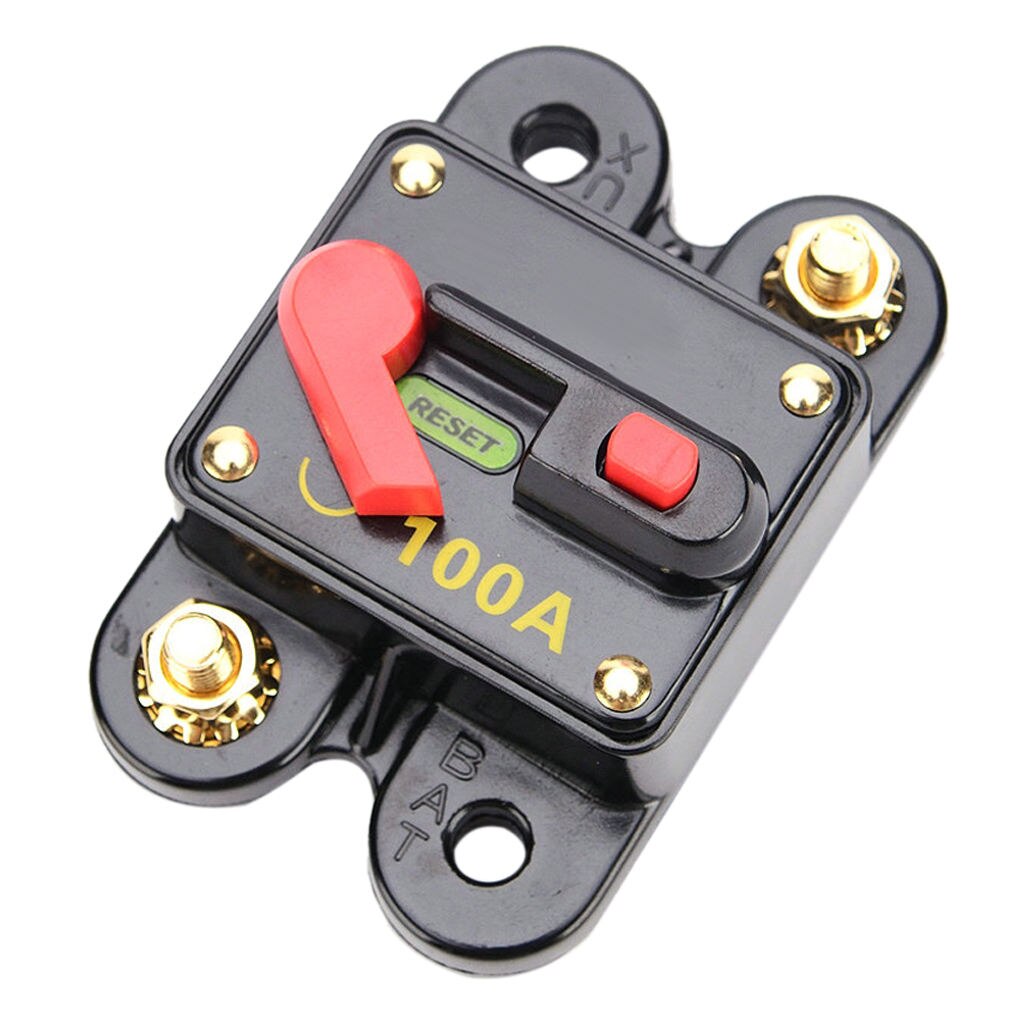 100 Amp Manual Reset Circuit Breaker Switch 12V 24V Car SUV Marine Boat