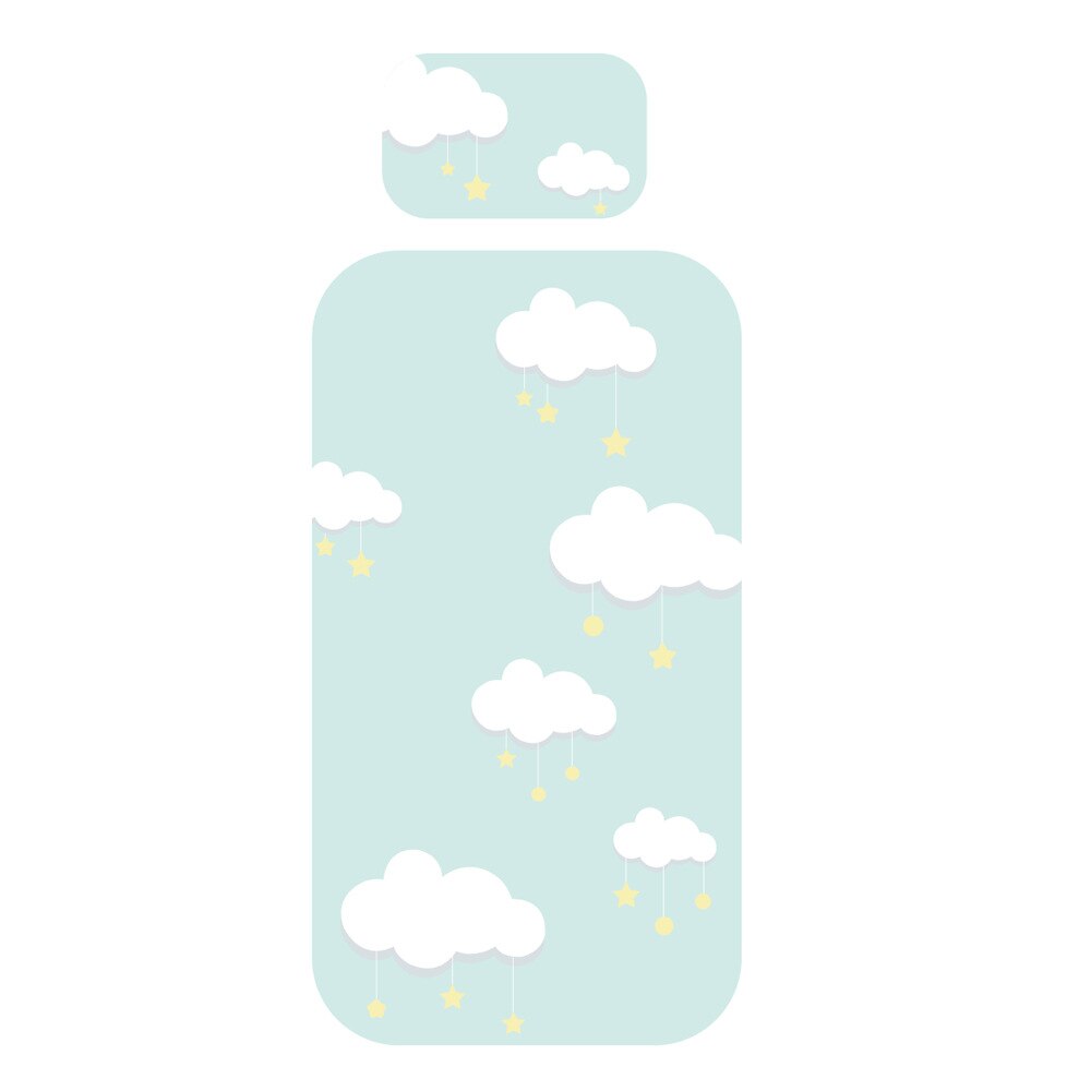 Colchones de dibujos animados para bebés, colchoneta para dormir fresca, almohadillas de colchón transpirables, sábanas ajustadas de cuna para niños pequeños, BTN060: Amarillo