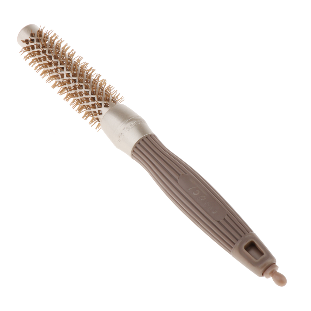 Round Styling Hair Brush Blow Dryer & Curling Roll Hairbrush with Portable Handle for Women and Men Round Ceramic Hair Brush