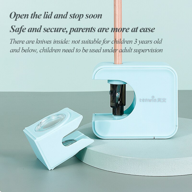 Tenwin Electric Pencil Sharpener Auomatic Sharpener Camera Modeling Multi-function Pencil Sharpener Stationery School Supplies