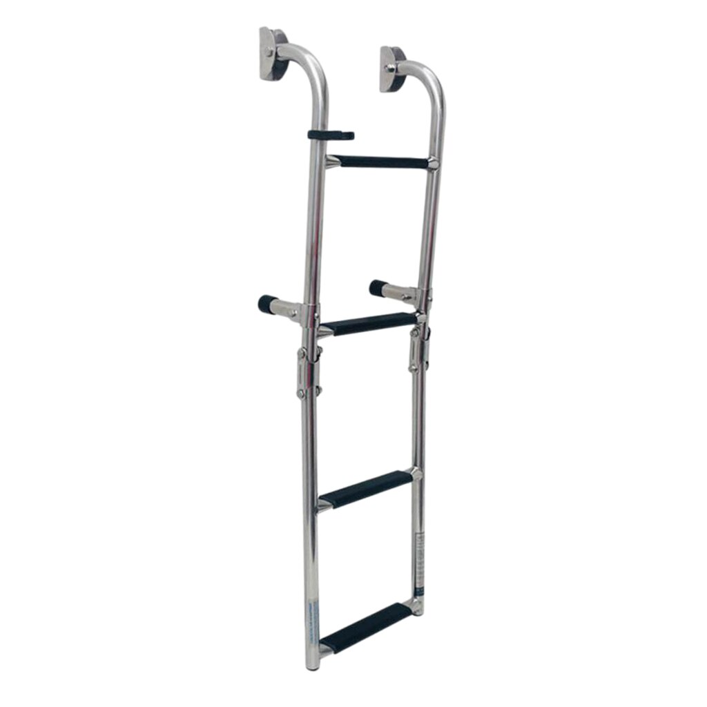 Marine Boot Opvouwbare Rvs Ladders (4 Stap Ladder)-Ponton Dock Boarding Ladder