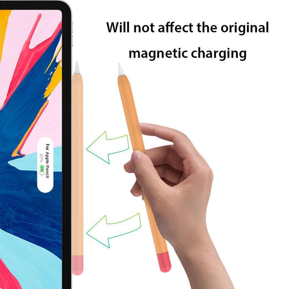 Schutzhülle Abdeckung Für Apple Bleistift 1/2 iPad 11 Weiche Haut Abdeckung Pro Bleistift Beutel Silikon Weichen Hülse Bunte Halter m7V0