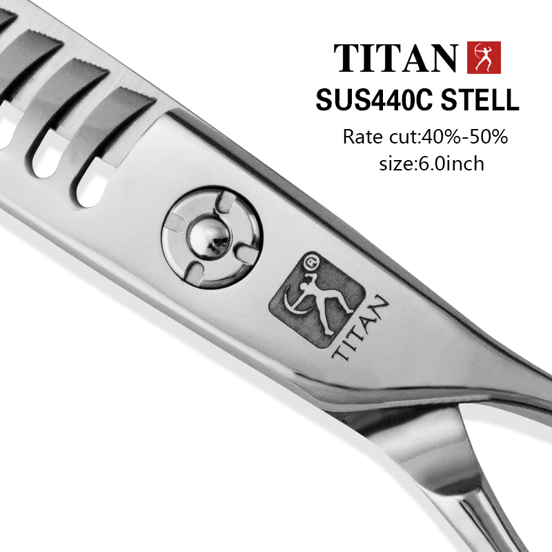 Titan-Tijeras profesionales para cortar el cabello, tijeras de peluquería, barbería