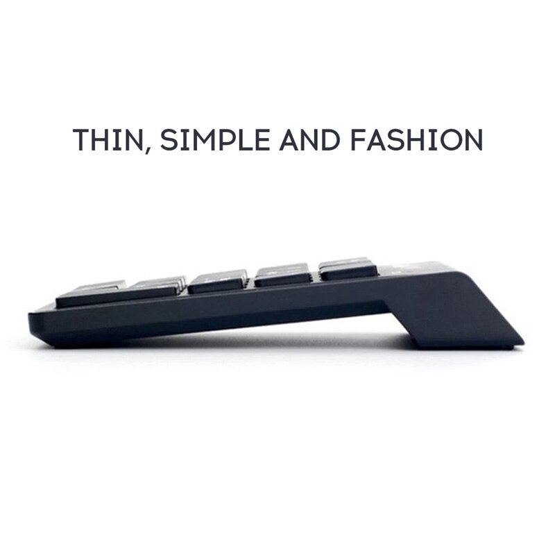 2.4GHz Wireless Numeric Keypad Numpad 18 Keys Portable Small-Size Digital Keyboard For Accounting Teller Laptop Notebook Tablets