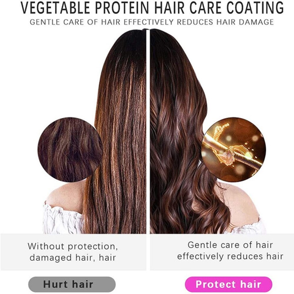 Portable Wireless Automatic Curling USB Rechargeable Hair Curler LED Display Temperature Adjustable Styling Tool Hair Device