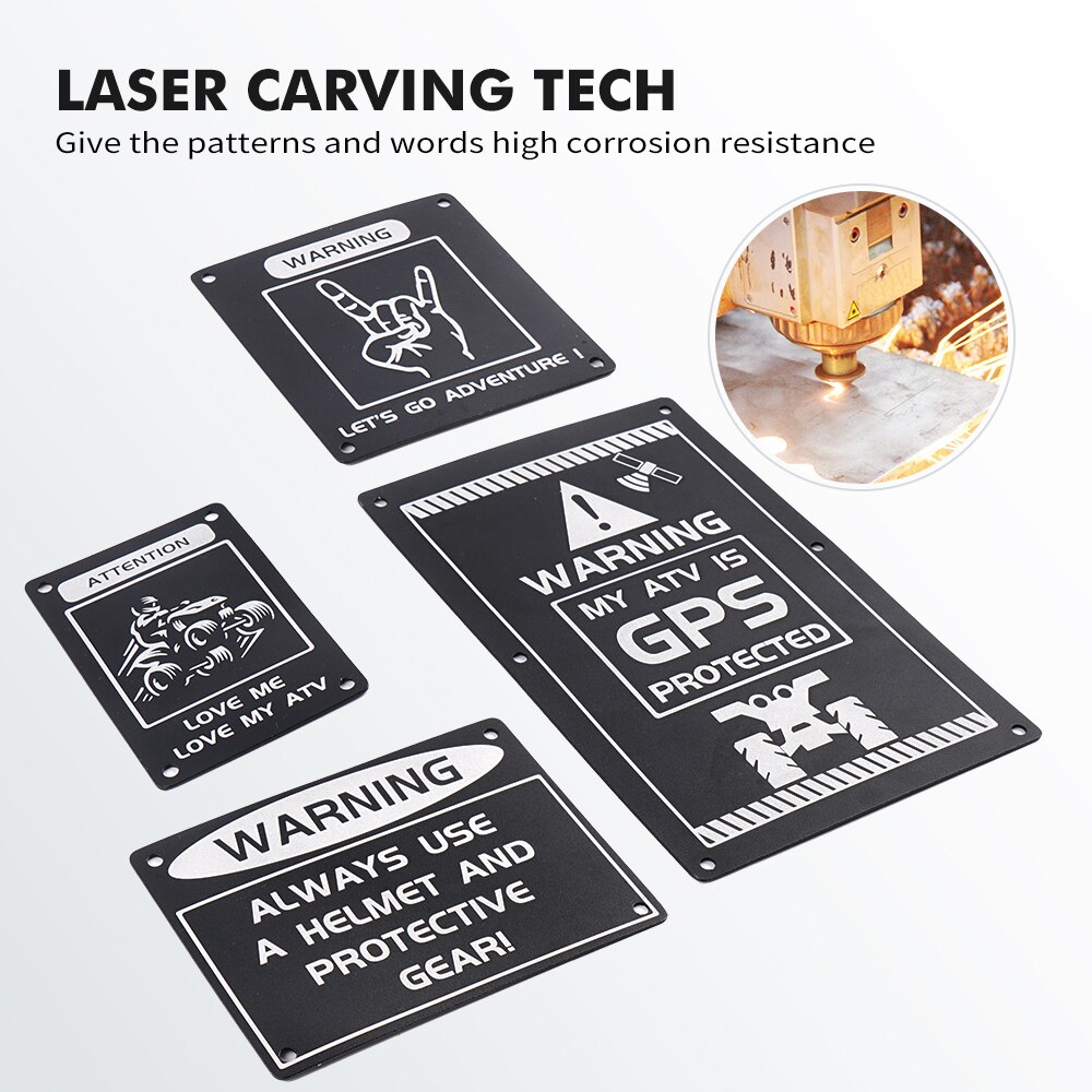 Atv fender advarsel tag plader badges decals klistermærker til yamaha yfz 450r yfz 450 yfz 450r special edition raptor 700 700r