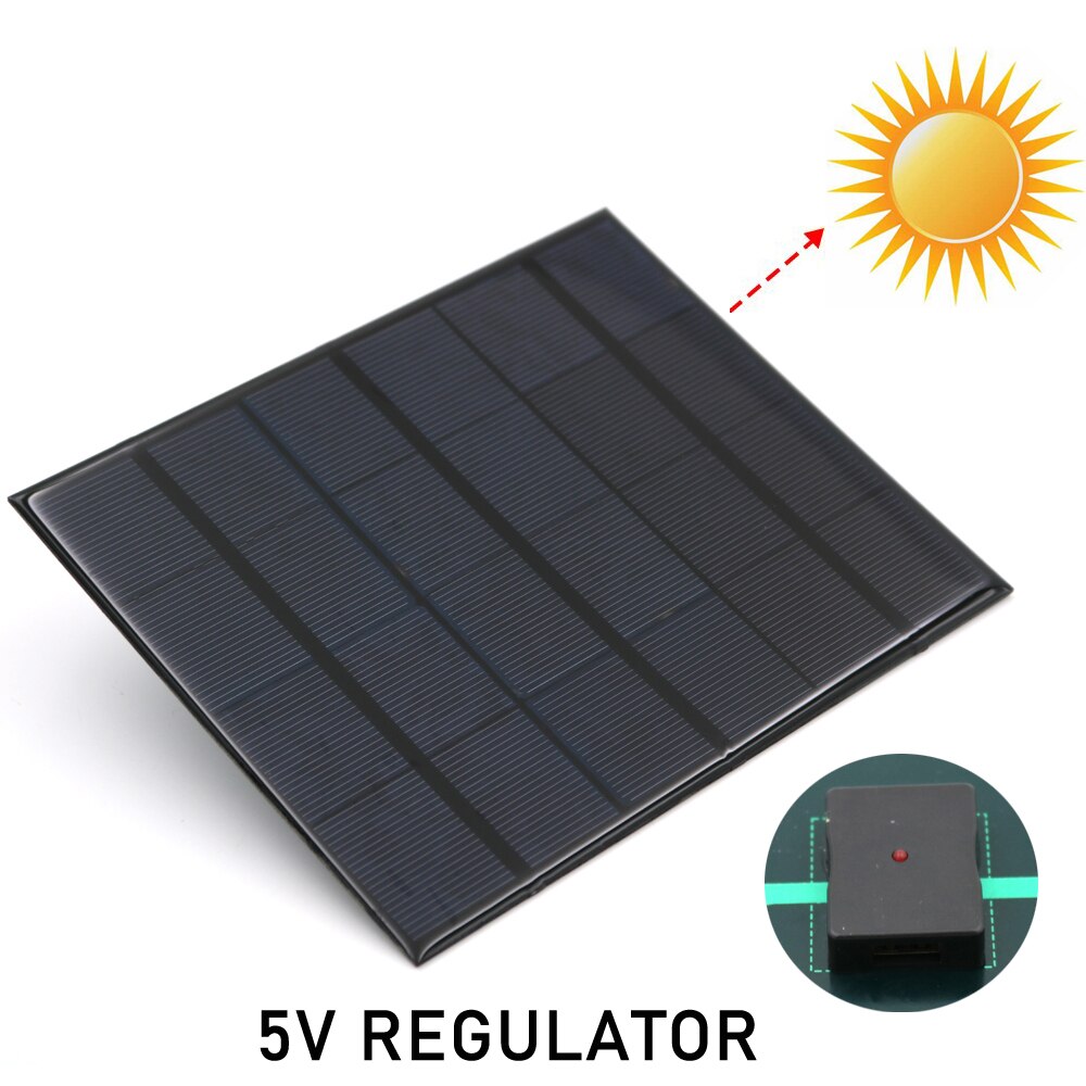 2 3 4.5 6 10 W 6V | Avec contrôleur de régulateur de chargeur 5V 2A panneau solaire USB, Module de cellule Mono 3.7V 18650 connecteur de batterie